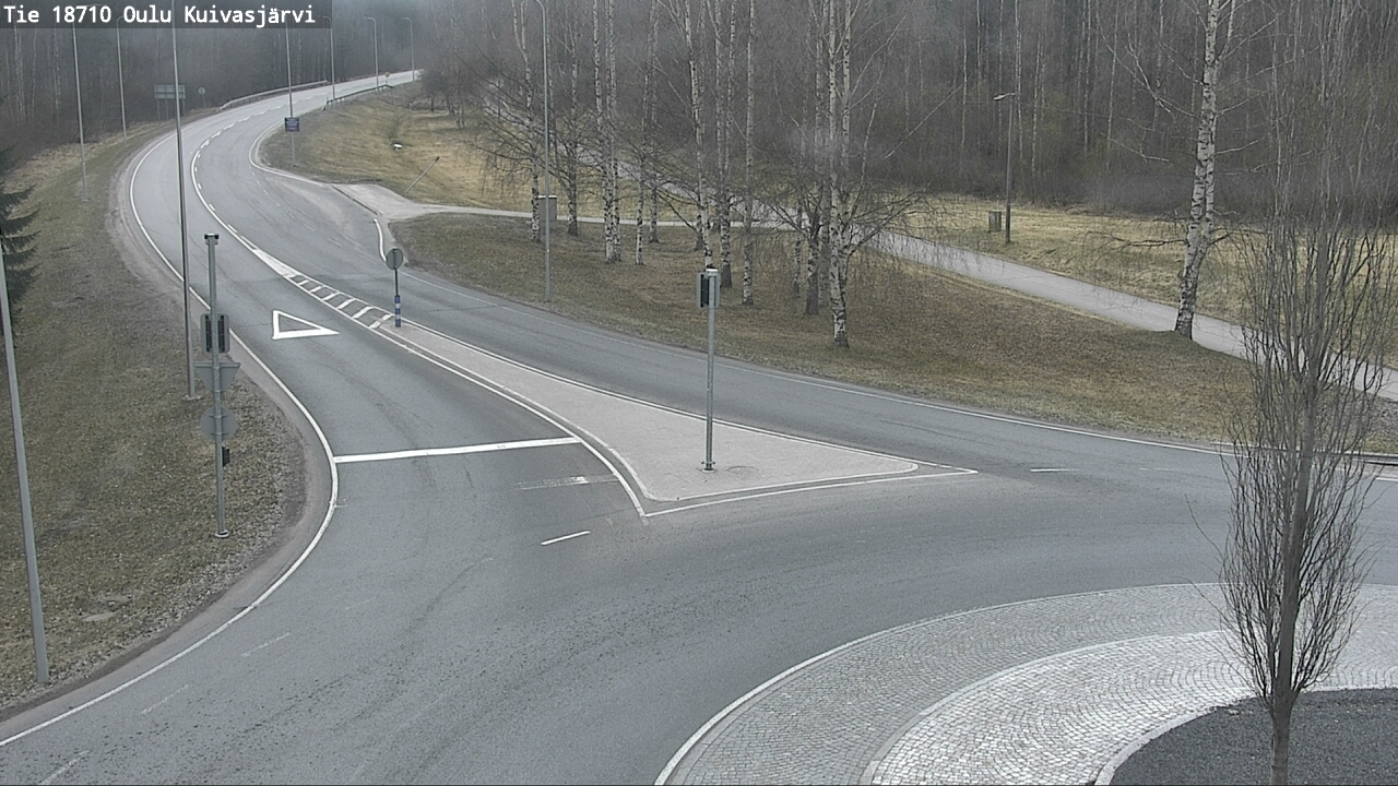 Weather Camera Image road 18710 Oulu Kuivasjärvi, Oulu, Pohjois-Pohjanmaa