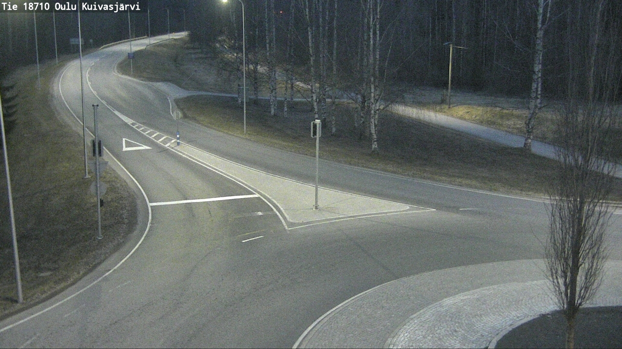Weather Camera Image väg 18710 Oulu Kuivasjärvi, Oulu, Pohjois-Pohjanmaa