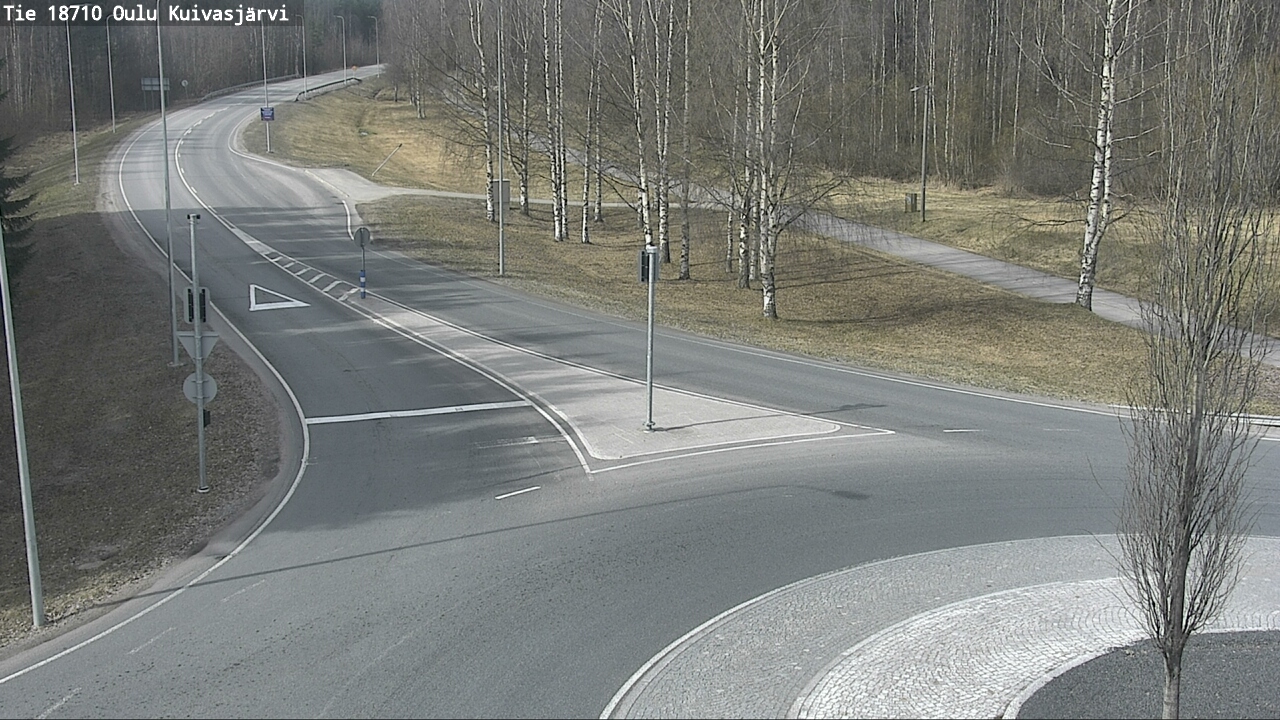 Weather Camera Image väg 18710 Oulu Kuivasjärvi, Oulu, Pohjois-Pohjanmaa