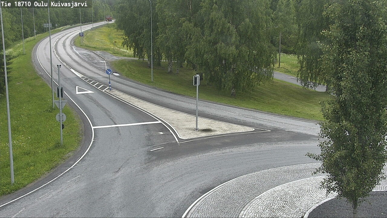 Weather Camera Image väg 18710 Oulu Kuivasjärvi, Oulu, Pohjois-Pohjanmaa