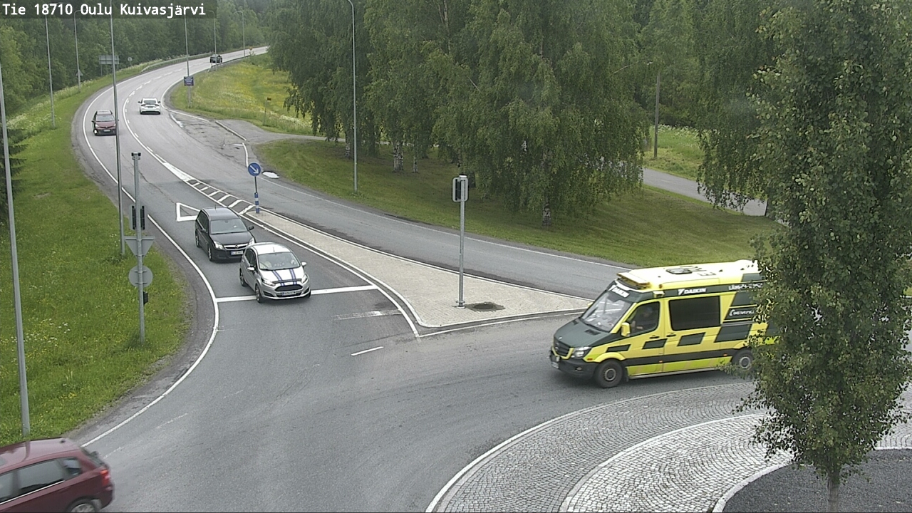 Weather Camera Image väg 18710 Oulu Kuivasjärvi, Oulu, Pohjois-Pohjanmaa