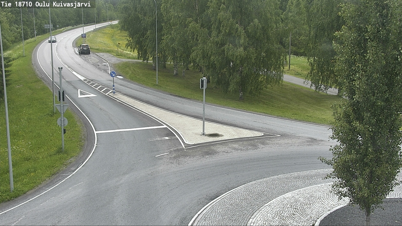 Weather Camera Image väg 18710 Oulu Kuivasjärvi, Oulu, Pohjois-Pohjanmaa