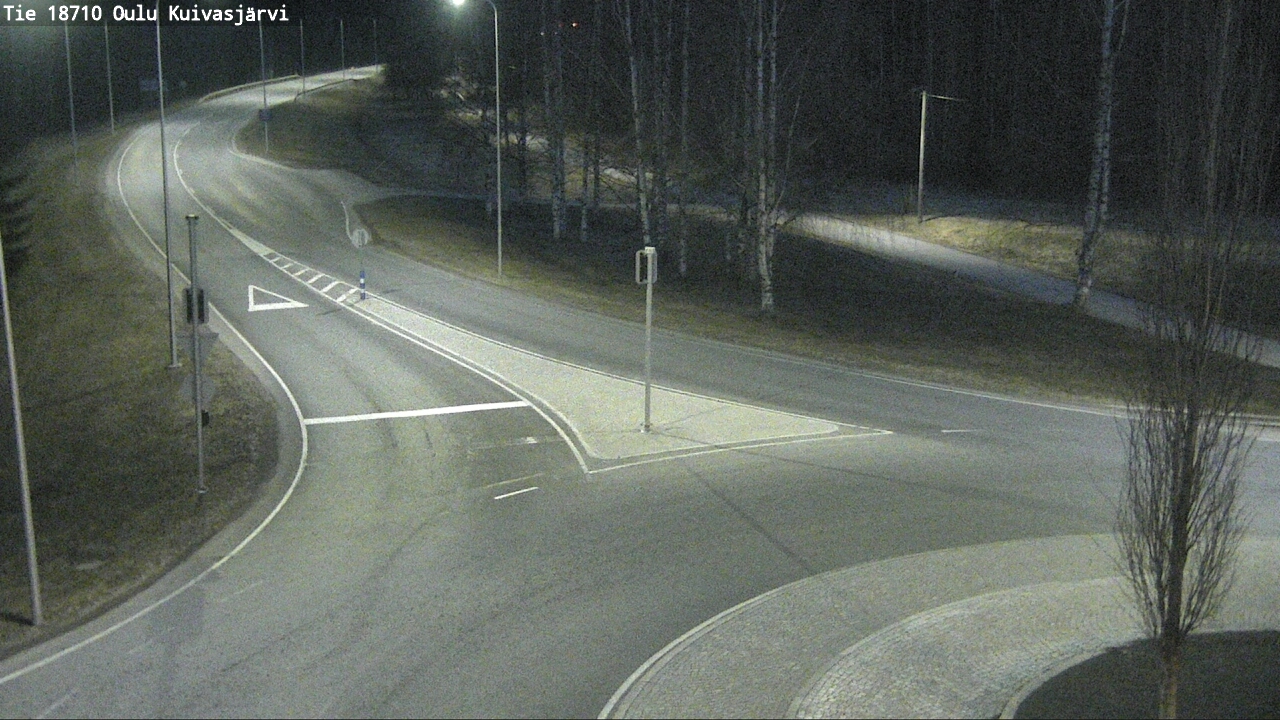 Weather Camera Image väg 18710 Oulu Kuivasjärvi, Oulu, Pohjois-Pohjanmaa