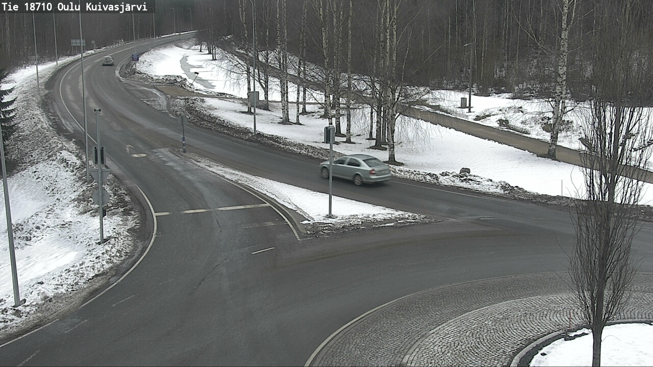 Weather Camera Image väg 18710 Oulu Kuivasjärvi, Oulu, Pohjois-Pohjanmaa