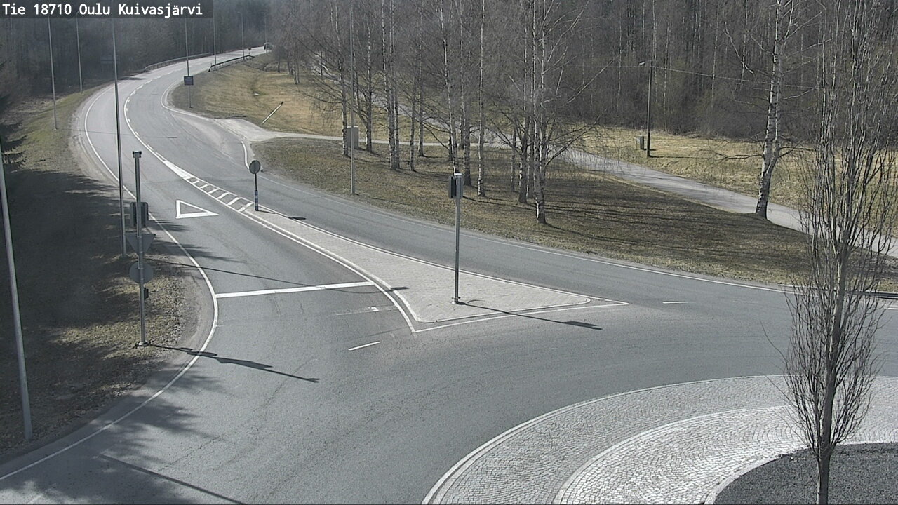 Weather Camera Image väg 18710 Oulu Kuivasjärvi, Oulu, Pohjois-Pohjanmaa