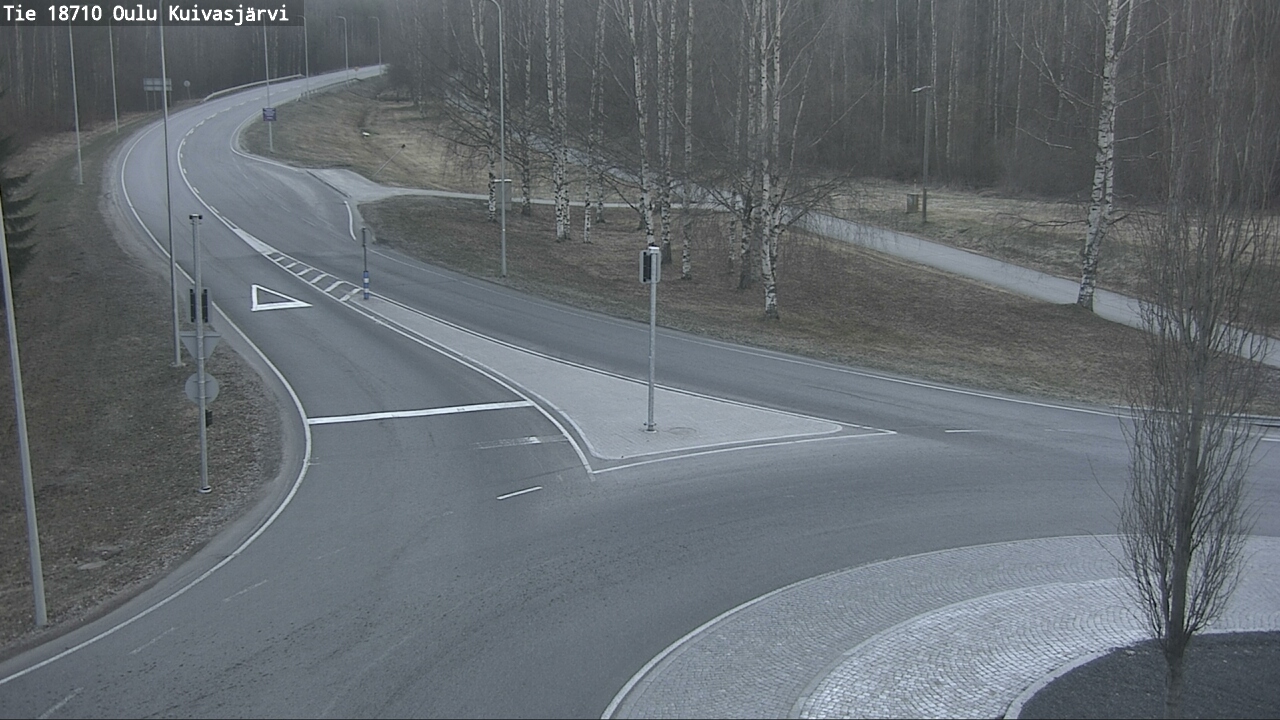 Weather Camera Image väg 18710 Oulu Kuivasjärvi, Oulu, Pohjois-Pohjanmaa