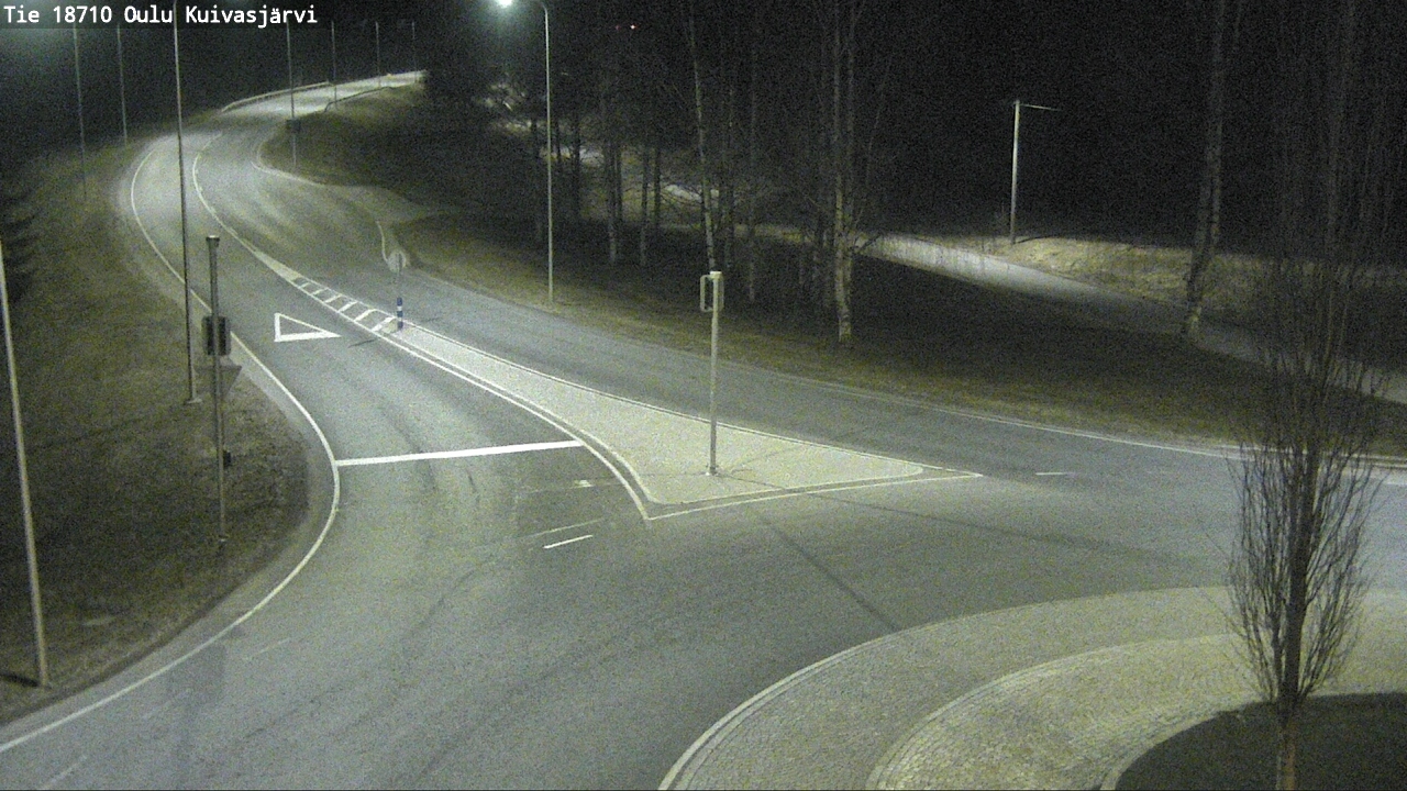 Weather Camera Image väg 18710 Oulu Kuivasjärvi, Oulu, Pohjois-Pohjanmaa