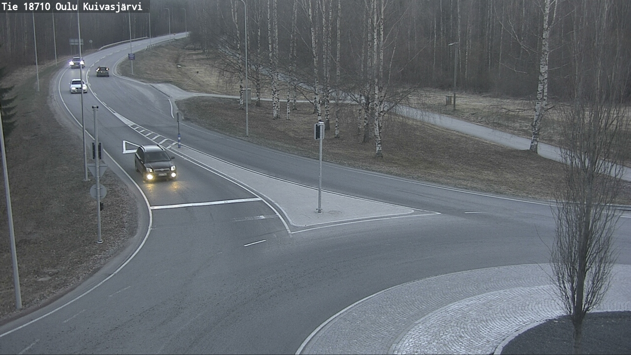 Weather Camera Image väg 18710 Oulu Kuivasjärvi, Oulu, Pohjois-Pohjanmaa