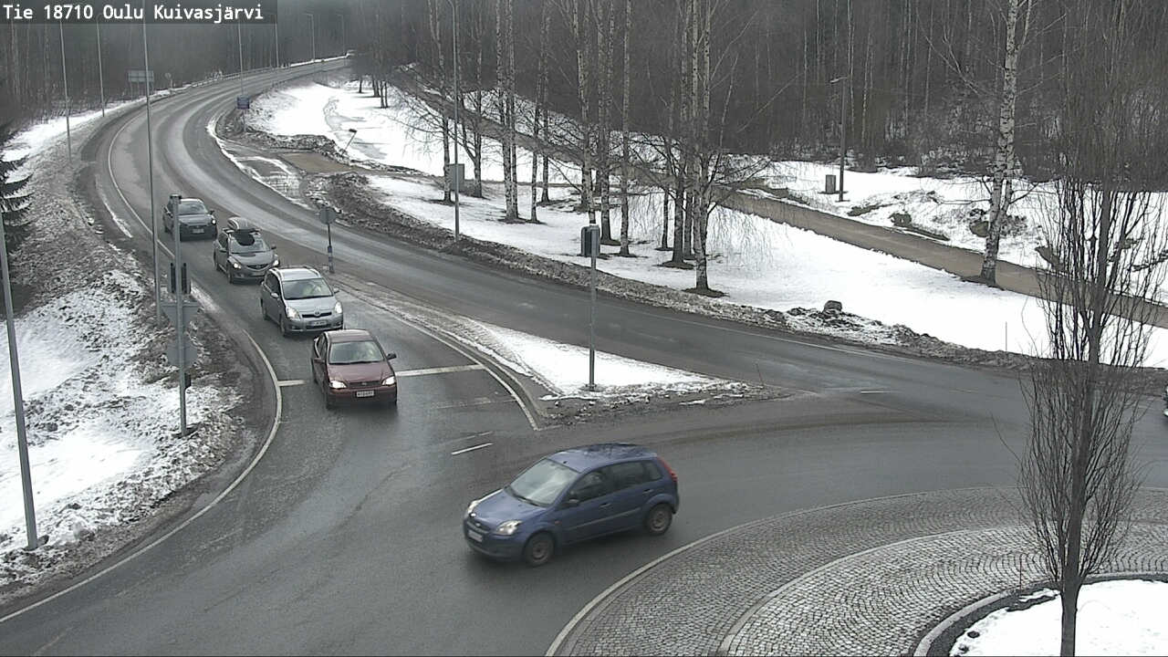 Weather Camera Image road 18710 Oulu Kuivasjärvi, Oulu, Pohjois-Pohjanmaa