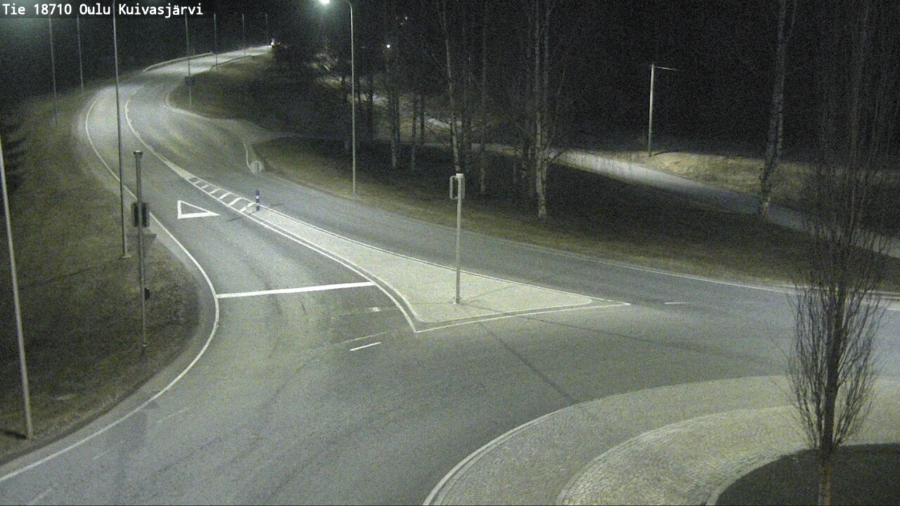 Weather Camera Image väg 18710 Oulu Kuivasjärvi, Oulu, Pohjois-Pohjanmaa