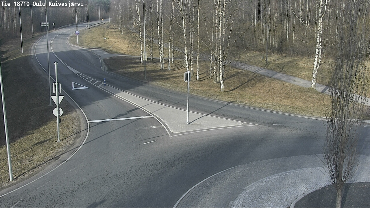 Weather Camera Image väg 18710 Oulu Kuivasjärvi, Oulu, Pohjois-Pohjanmaa