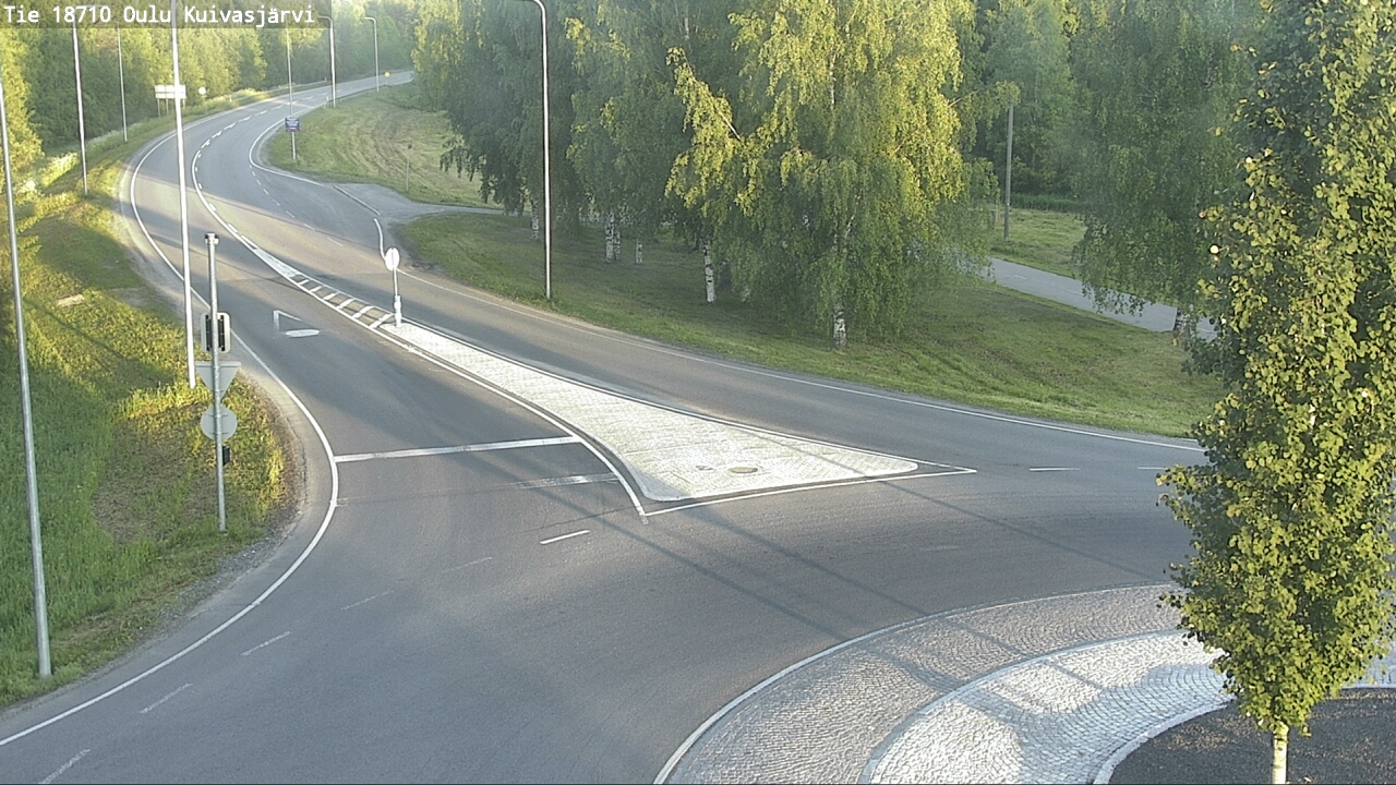 Weather Camera Image road 18710 Oulu Kuivasjärvi, Oulu, Pohjois-Pohjanmaa