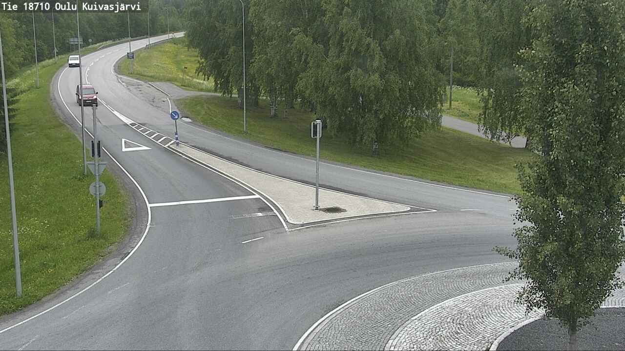 Weather Camera Image väg 18710 Oulu Kuivasjärvi, Oulu, Pohjois-Pohjanmaa