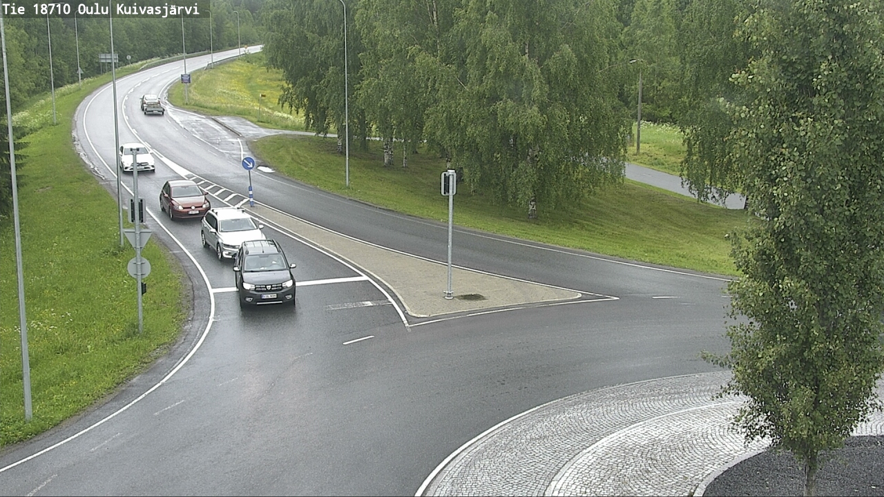 Weather Camera Image väg 18710 Oulu Kuivasjärvi, Oulu, Pohjois-Pohjanmaa