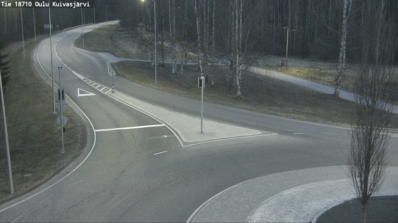 Weather Camera Image väg 18710 Oulu Kuivasjärvi, Oulu, Pohjois-Pohjanmaa