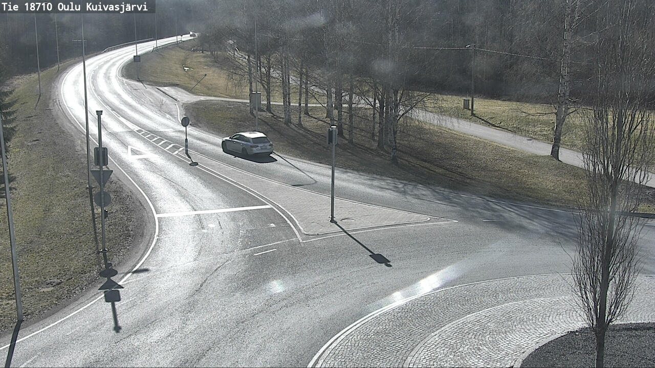 Weather Camera Image väg 18710 Oulu Kuivasjärvi, Oulu, Pohjois-Pohjanmaa