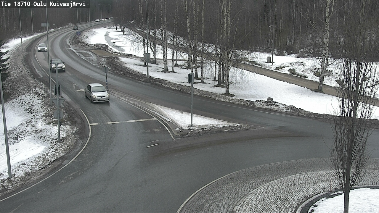 Weather Camera Image road 18710 Oulu Kuivasjärvi, Oulu, Pohjois-Pohjanmaa