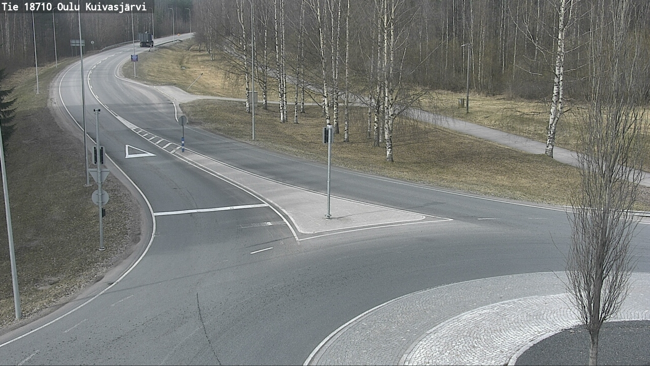 Weather Camera Image väg 18710 Oulu Kuivasjärvi, Oulu, Pohjois-Pohjanmaa