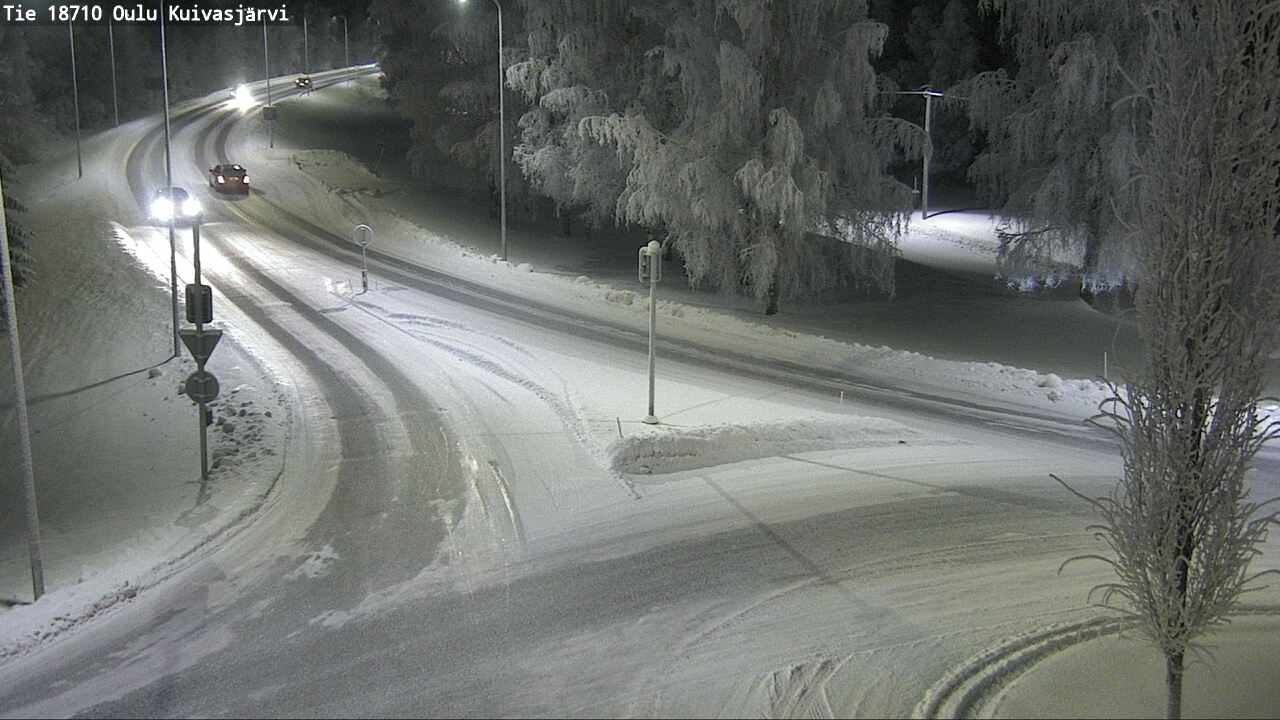 Weather Camera Image road 18710 Oulu Kuivasjärvi, Oulu, Pohjois-Pohjanmaa
