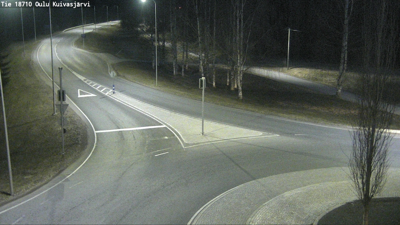 Weather Camera Image väg 18710 Oulu Kuivasjärvi, Oulu, Pohjois-Pohjanmaa