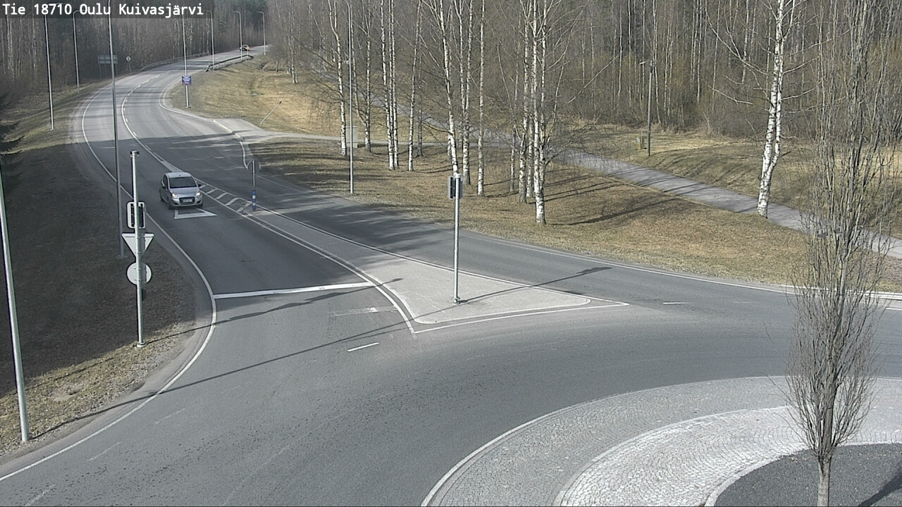 Weather Camera Image väg 18710 Oulu Kuivasjärvi, Oulu, Pohjois-Pohjanmaa