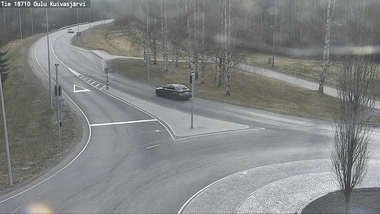 Weather Camera Image väg 18710 Oulu Kuivasjärvi, Oulu, Pohjois-Pohjanmaa