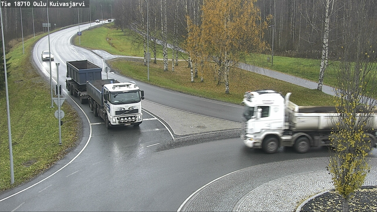 Weather Camera Image väg 18710 Oulu Kuivasjärvi, Oulu, Pohjois-Pohjanmaa