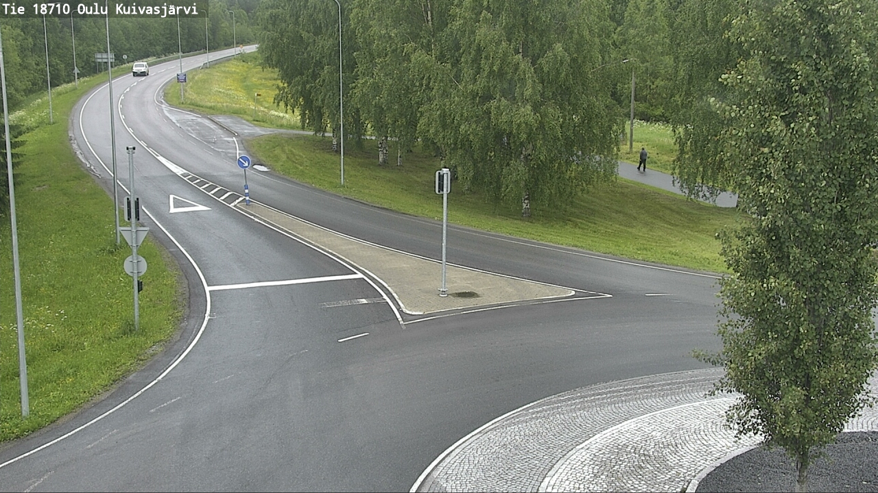 Weather Camera Image väg 18710 Oulu Kuivasjärvi, Oulu, Pohjois-Pohjanmaa