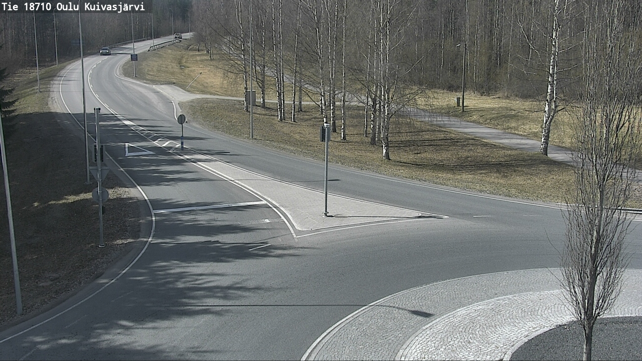 Weather Camera Image väg 18710 Oulu Kuivasjärvi, Oulu, Pohjois-Pohjanmaa