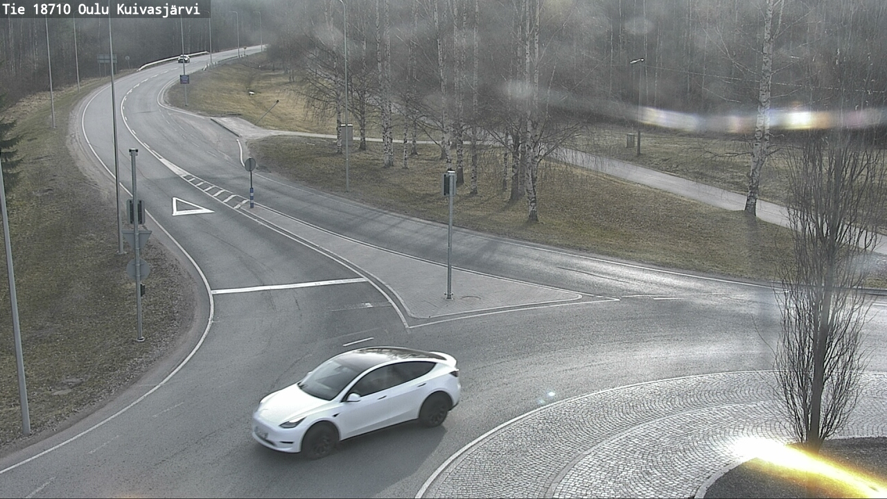 Weather Camera Image väg 18710 Oulu Kuivasjärvi, Oulu, Pohjois-Pohjanmaa