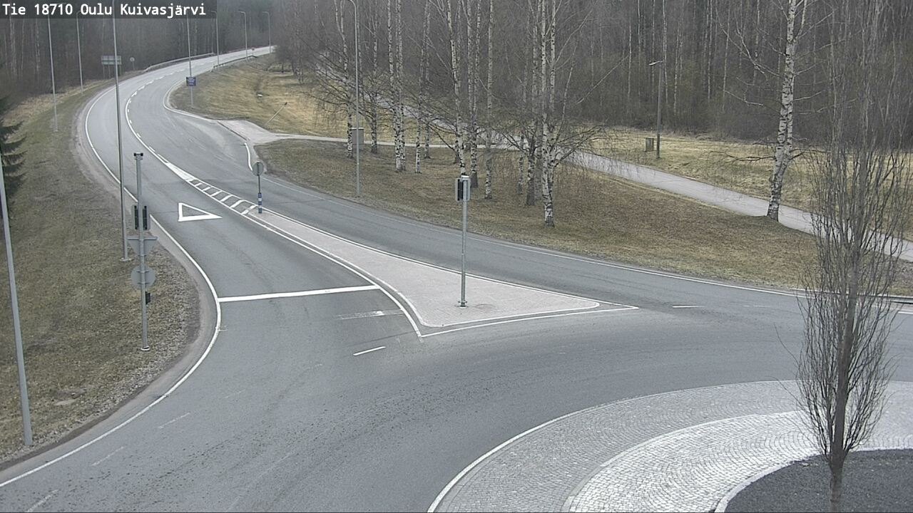 Weather Camera Image road 18710 Oulu Kuivasjärvi, Oulu, Pohjois-Pohjanmaa