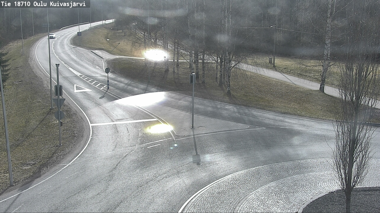 Weather Camera Image väg 18710 Oulu Kuivasjärvi, Oulu, Pohjois-Pohjanmaa