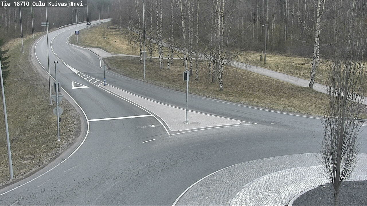 Weather Camera Image road 18710 Oulu Kuivasjärvi, Oulu, Pohjois-Pohjanmaa