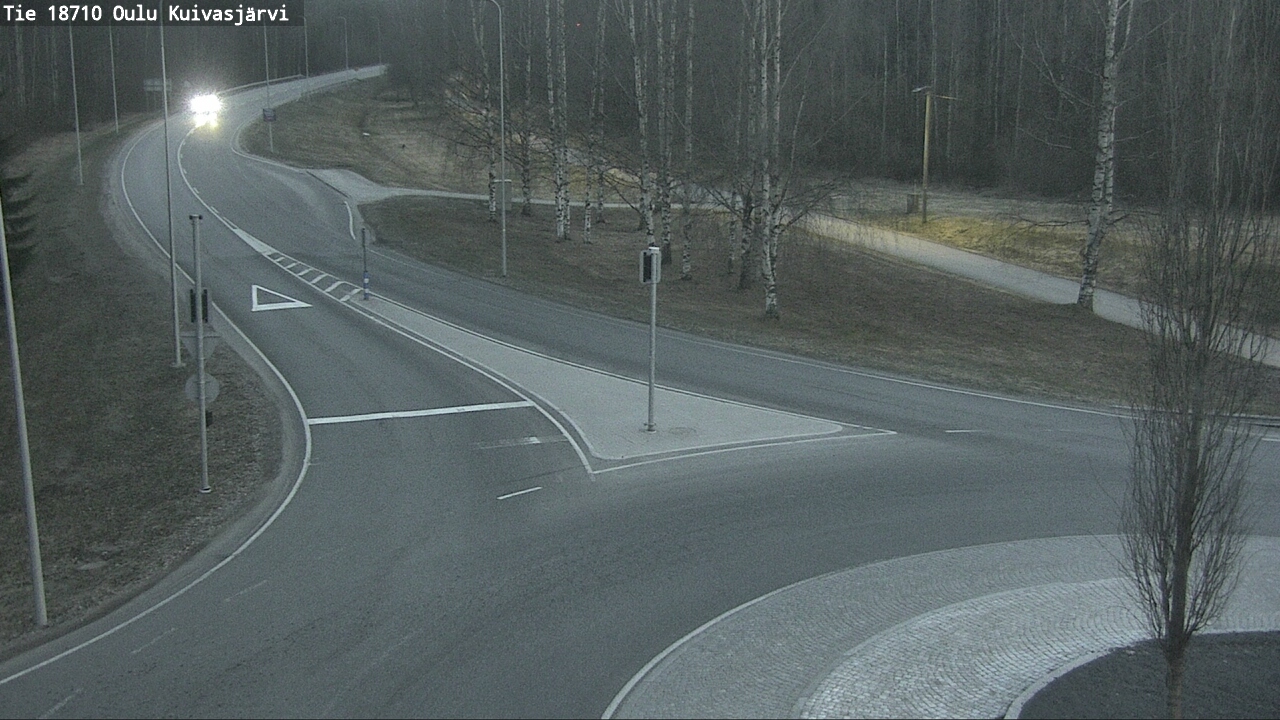 Weather Camera Image väg 18710 Oulu Kuivasjärvi, Oulu, Pohjois-Pohjanmaa