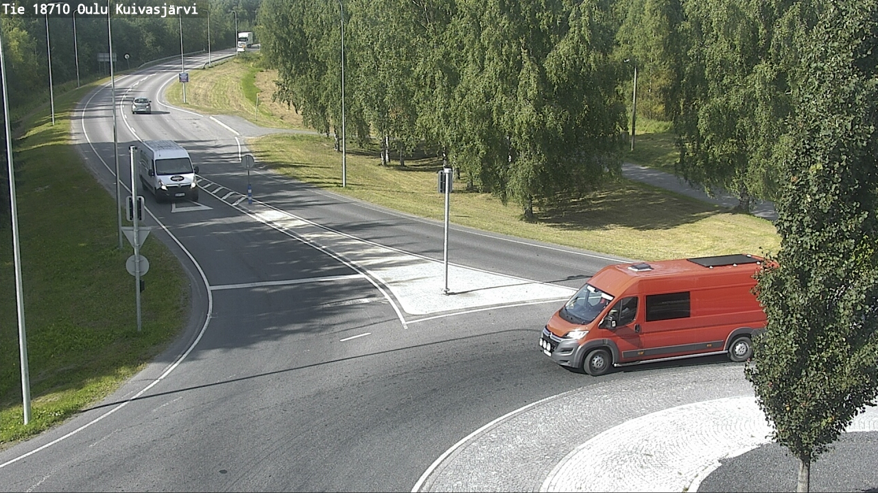 Weather Camera Image väg 18710 Oulu Kuivasjärvi, Oulu, Pohjois-Pohjanmaa