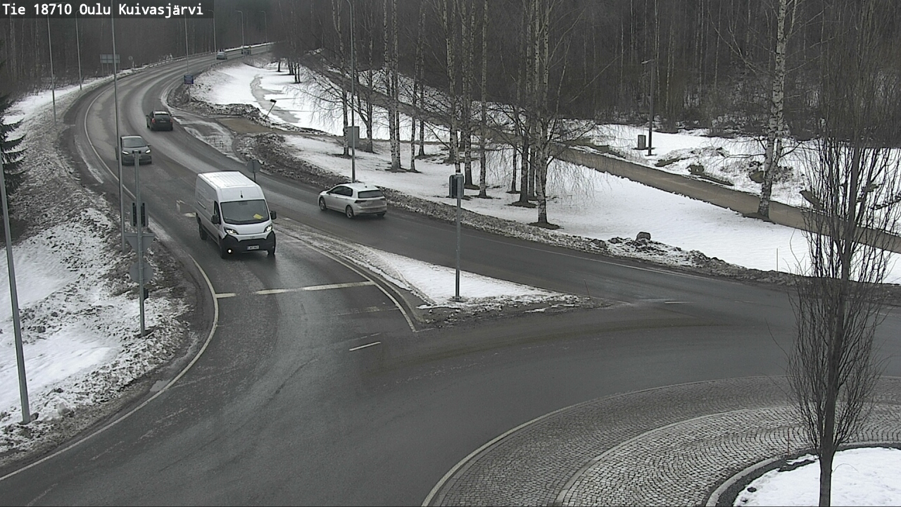 Weather Camera Image väg 18710 Oulu Kuivasjärvi, Oulu, Pohjois-Pohjanmaa