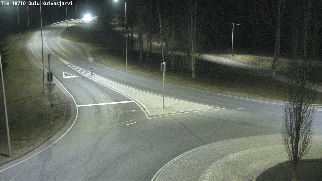 Weather Camera Image väg 18710 Oulu Kuivasjärvi, Oulu, Pohjois-Pohjanmaa