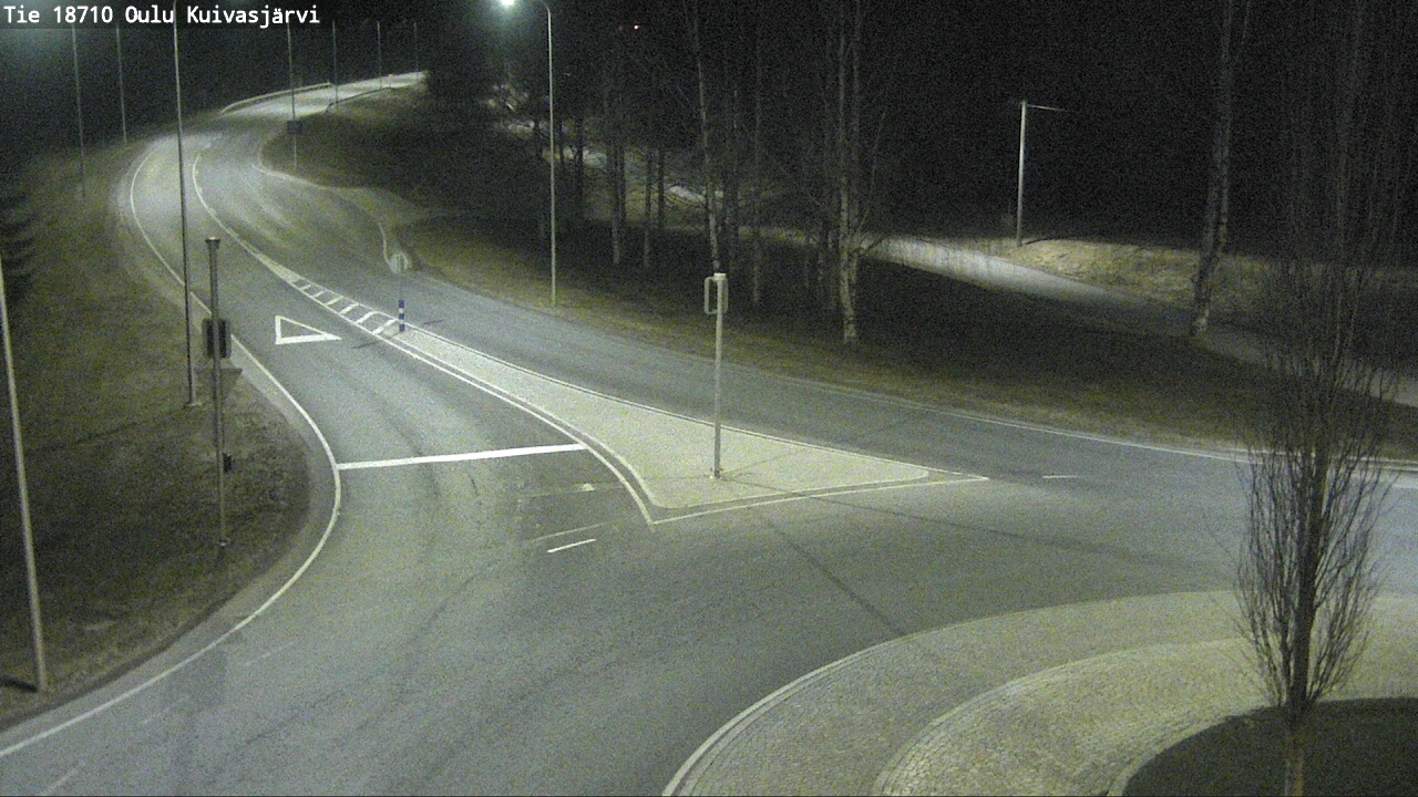 Weather Camera Image väg 18710 Oulu Kuivasjärvi, Oulu, Pohjois-Pohjanmaa