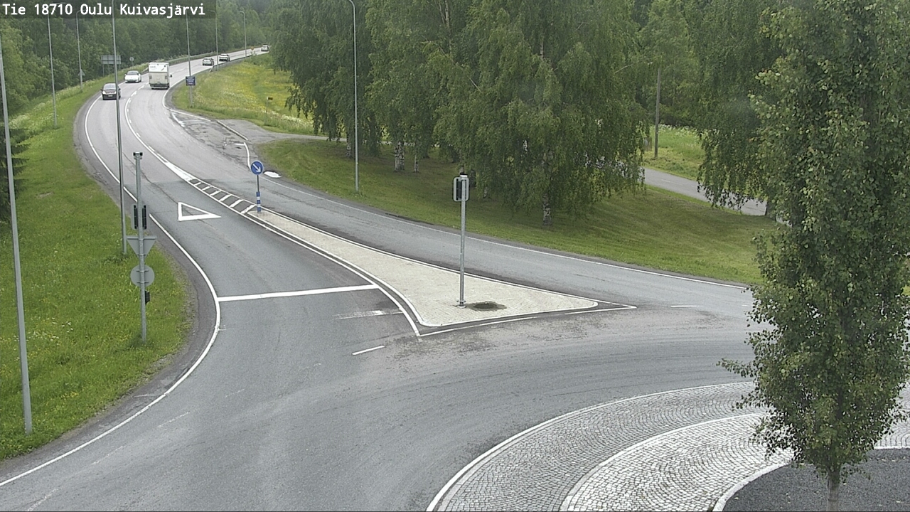 Weather Camera Image väg 18710 Oulu Kuivasjärvi, Oulu, Pohjois-Pohjanmaa