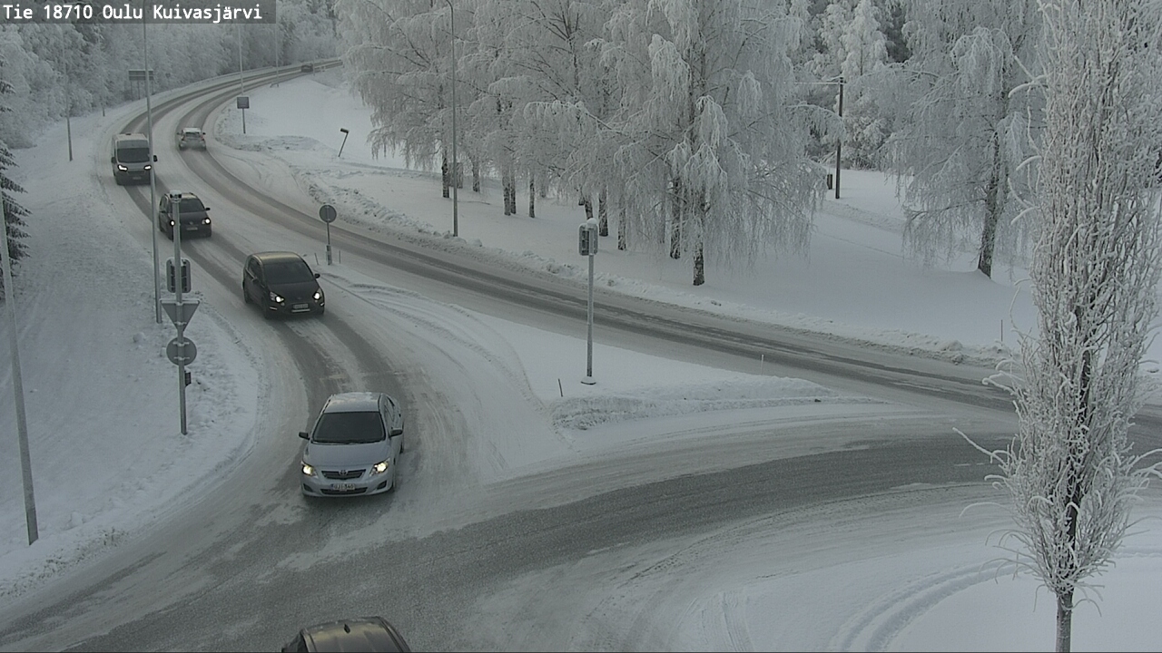 Weather Camera Image road 18710 Oulu Kuivasjärvi, Oulu, Pohjois-Pohjanmaa