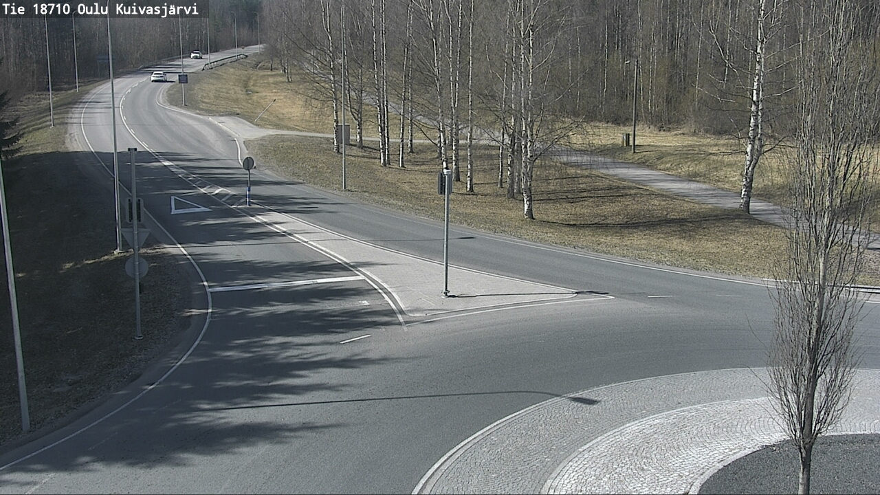 Weather Camera Image väg 18710 Oulu Kuivasjärvi, Oulu, Pohjois-Pohjanmaa