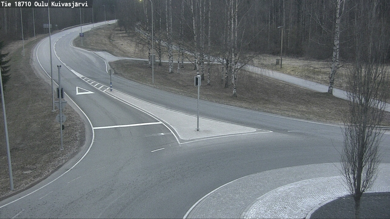 Weather Camera Image väg 18710 Oulu Kuivasjärvi, Oulu, Pohjois-Pohjanmaa