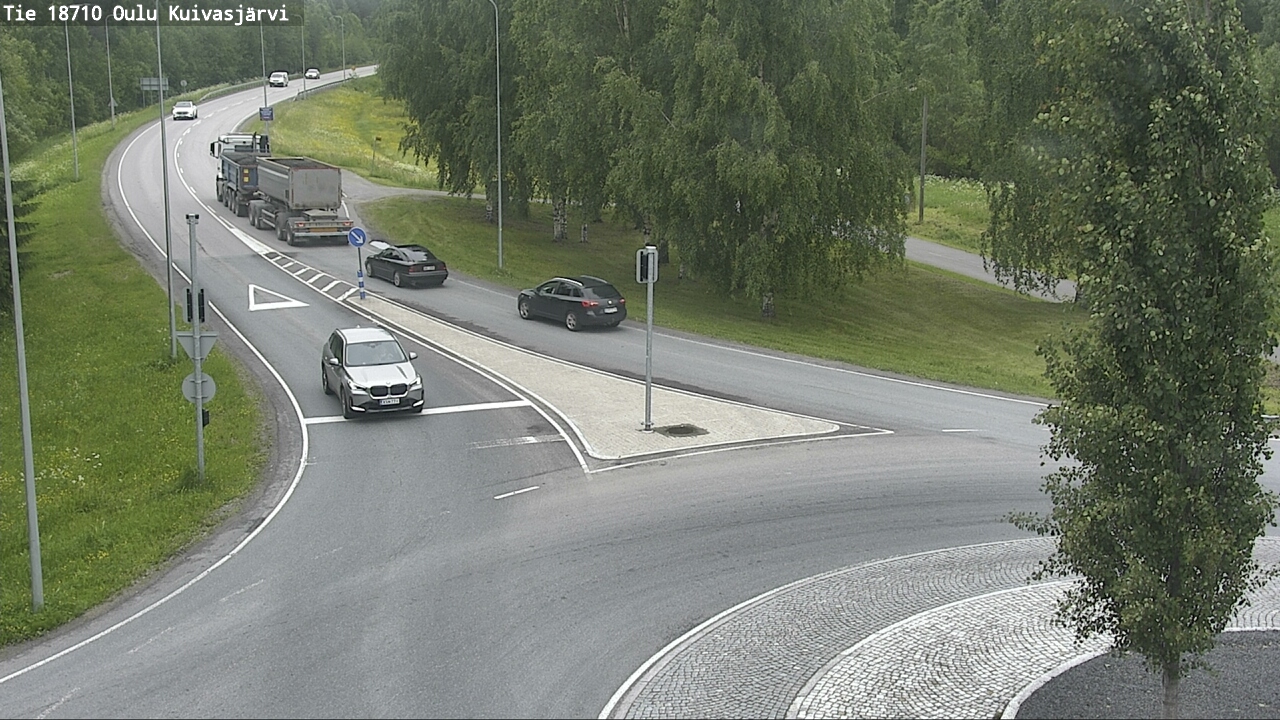 Weather Camera Image väg 18710 Oulu Kuivasjärvi, Oulu, Pohjois-Pohjanmaa
