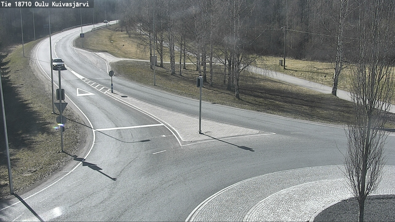 Weather Camera Image väg 18710 Oulu Kuivasjärvi, Oulu, Pohjois-Pohjanmaa