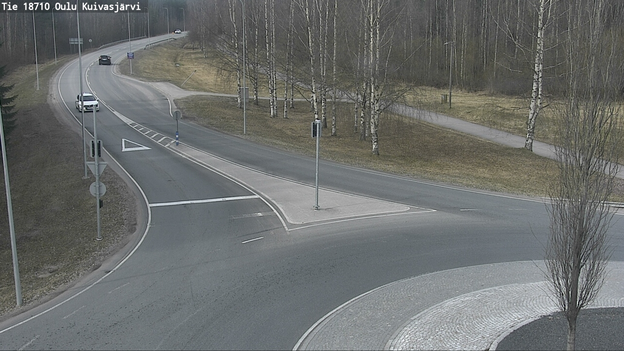 Weather Camera Image väg 18710 Oulu Kuivasjärvi, Oulu, Pohjois-Pohjanmaa