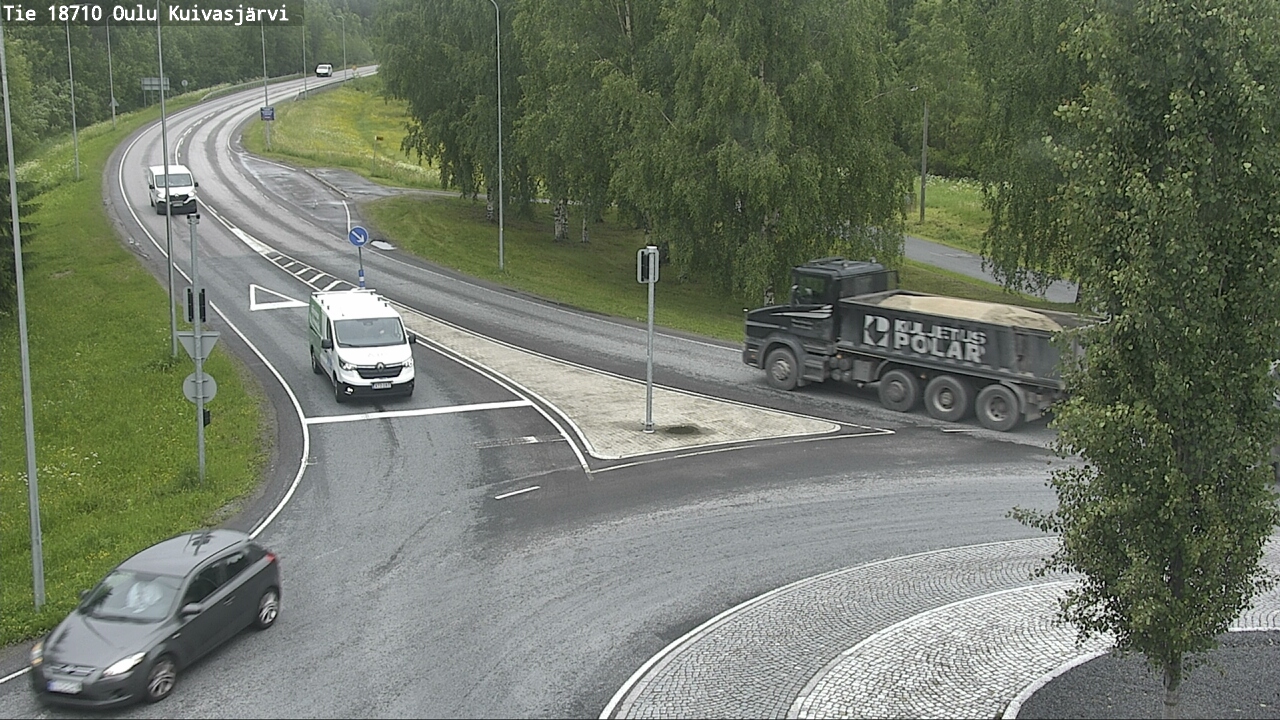 Weather Camera Image väg 18710 Oulu Kuivasjärvi, Oulu, Pohjois-Pohjanmaa