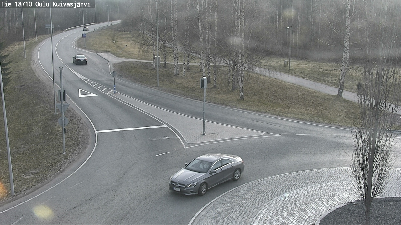 Weather Camera Image väg 18710 Oulu Kuivasjärvi, Oulu, Pohjois-Pohjanmaa