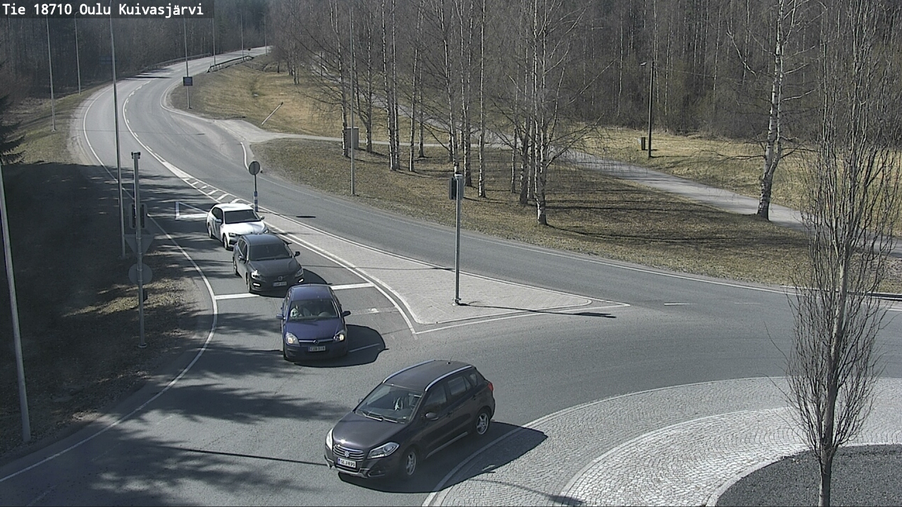 Weather Camera Image väg 18710 Oulu Kuivasjärvi, Oulu, Pohjois-Pohjanmaa