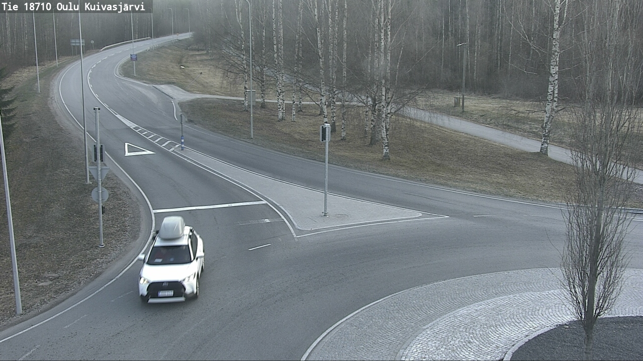 Weather Camera Image väg 18710 Oulu Kuivasjärvi, Oulu, Pohjois-Pohjanmaa