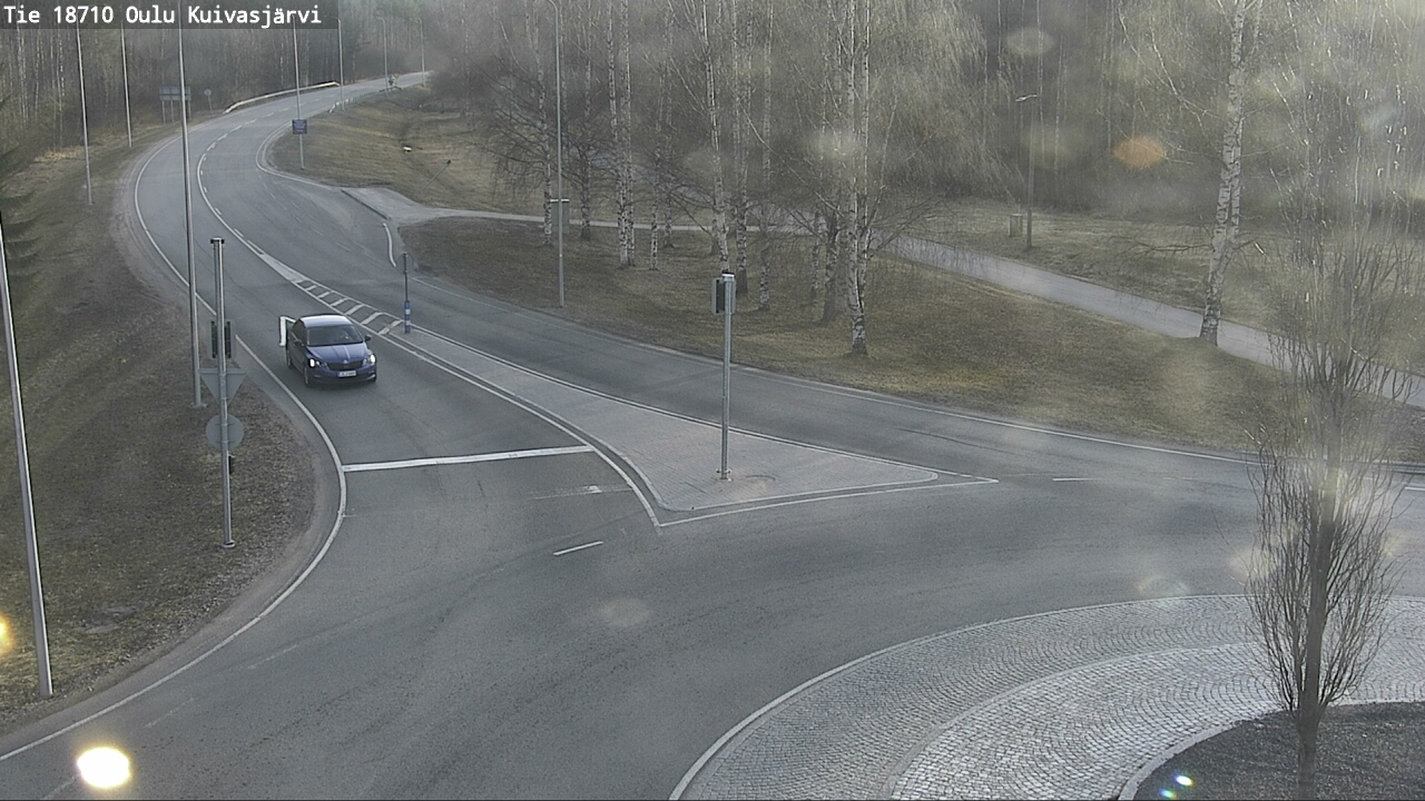 Weather Camera Image väg 18710 Oulu Kuivasjärvi, Oulu, Pohjois-Pohjanmaa